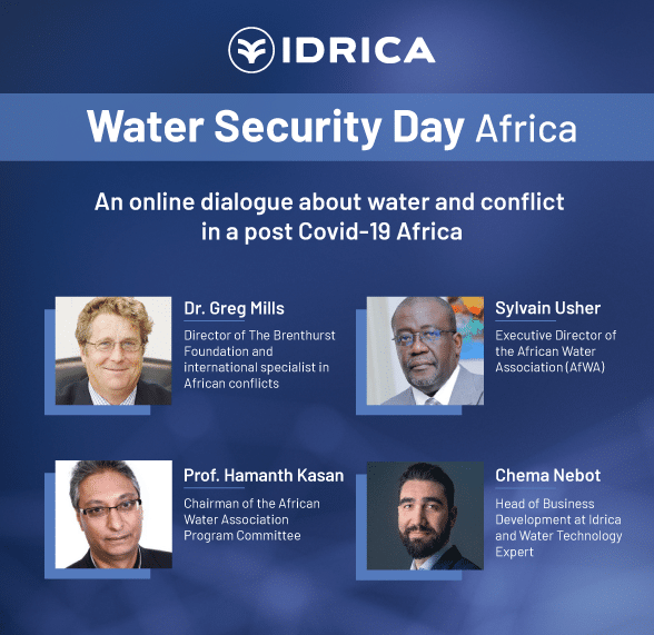 el próximo 23 de junio tendrá lugar idrica water security day africa